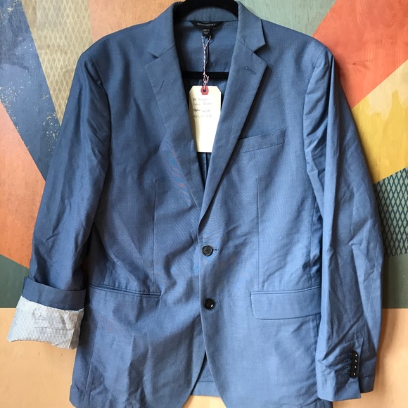Blue Oversized BR Blazer - Picture 4 of 5